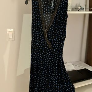 BCBG polka dot wrap dress